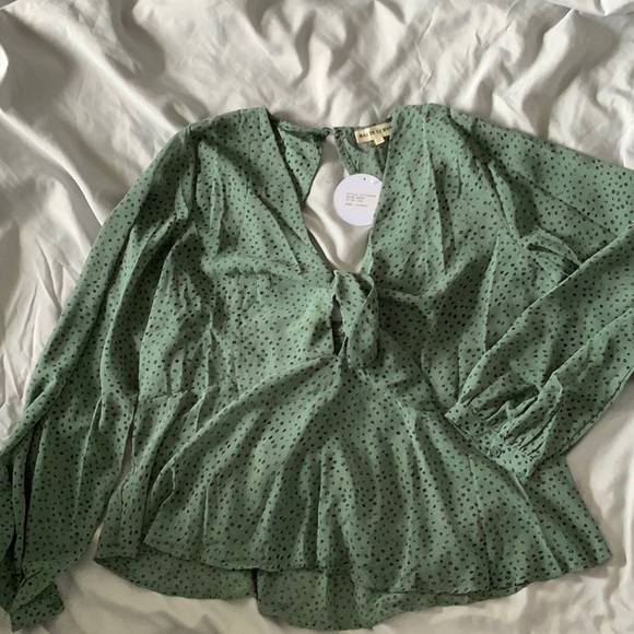 Green/Turqouise Sheer Top - Picture 1 of 3